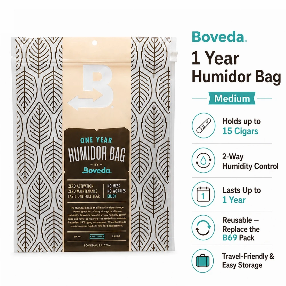 Boveda 1 Year Humidor Bag - Medium