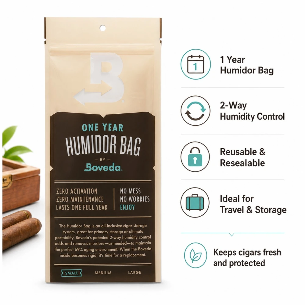 Boveda 1 Year Humidor Bag - Small Size