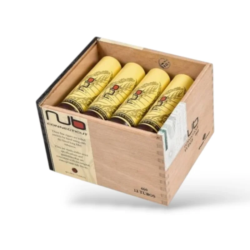 Nub Connecticut Tubos Cigar Box Open