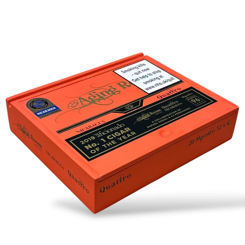 Aging Room Quattro Nicaragua Maestro Cigar Box Closed