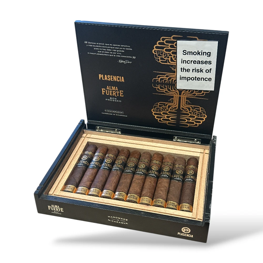 Plasencia Alma Fuerte Robusto I Cigar Box Open