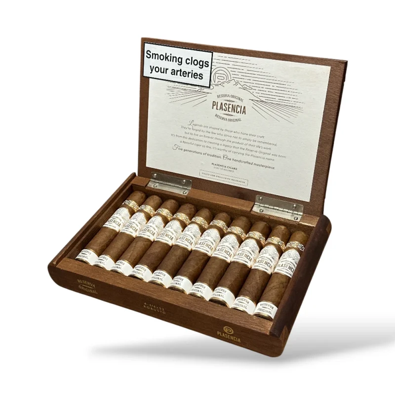 Plasencia Reserva Original Robusto Cigar Box Open