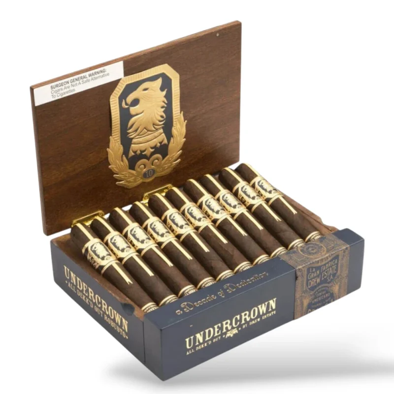 Drew Estate Undercrown 10 Robusto Cigar Box Open