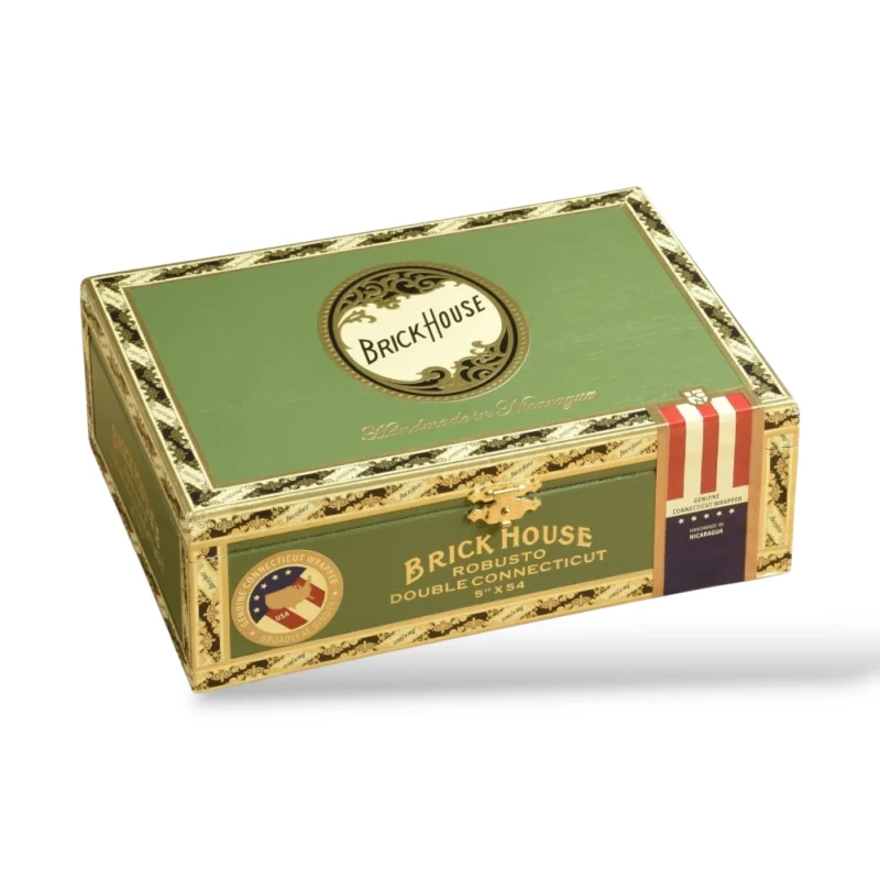 Brick House Double Connecticut Robusto Cigar Box Closed