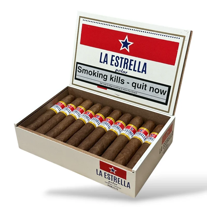 La Estrella Polar Robusto Cigar Box Open