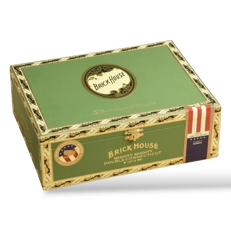 Brick House Double Connecticut Might Mighty Cigar Box Closed