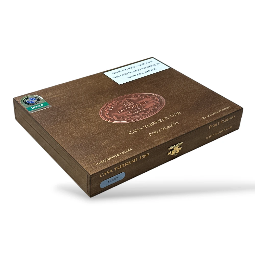 Casa Turrent 1880 Claro Double Robusto Cigar Box Closed
