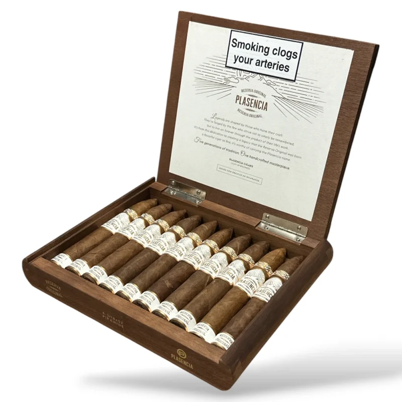 Plasencia Reserva Original Pyramide Cigar Box Open