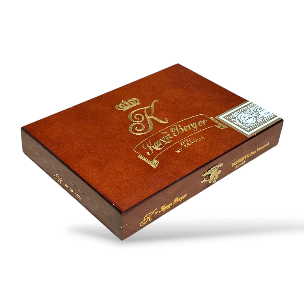 K by Karen Berger Maduro Robusto Cigar Box Closed