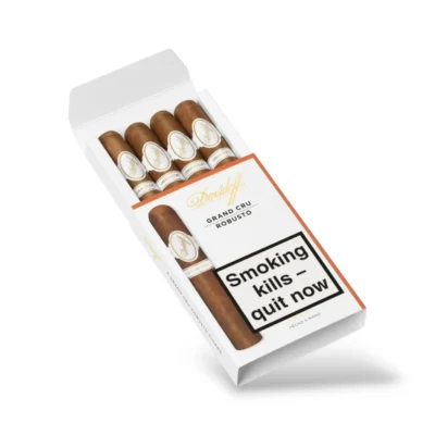 Davidoff Grand Cru Robusto Cigar Pack Open