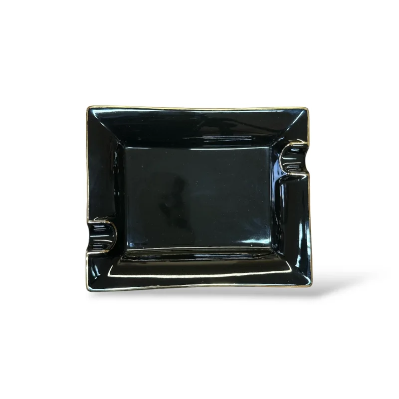 Black Porcelain Cigar Ashtray