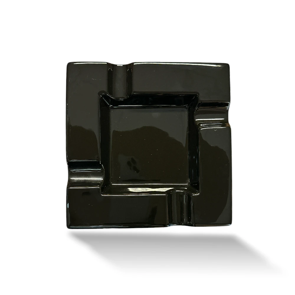 Black Porcelain Cigar Ashtray