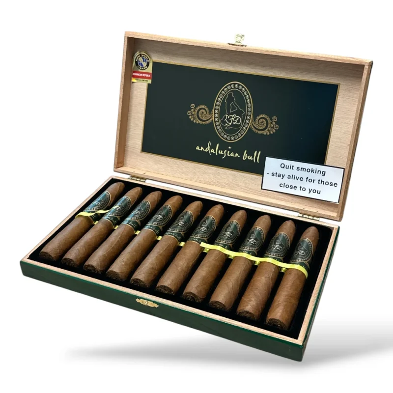 La Flor Dominicana Andalusian Bull Cigar Box Open