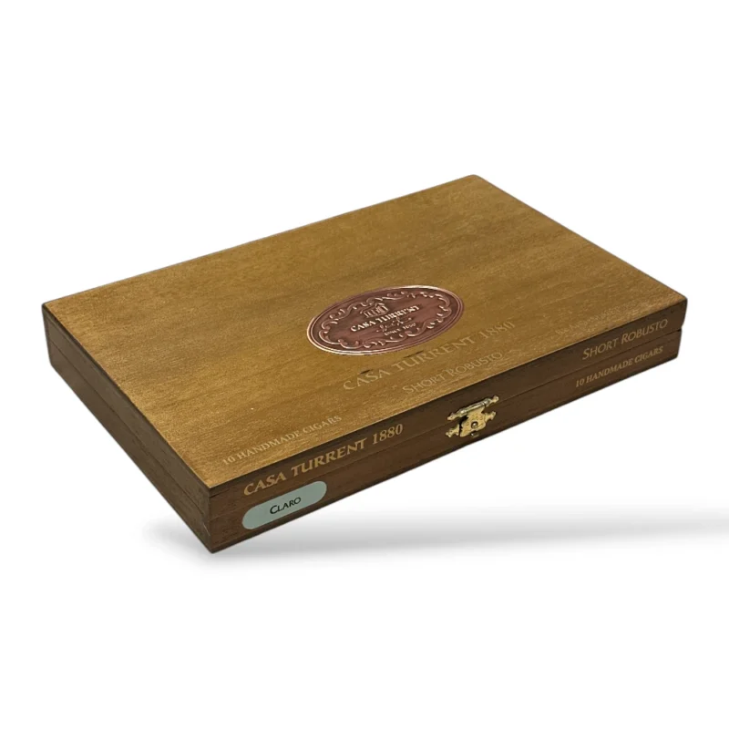 Casa Turrent 1880 Claro Short Robusto Cigar Box Closed