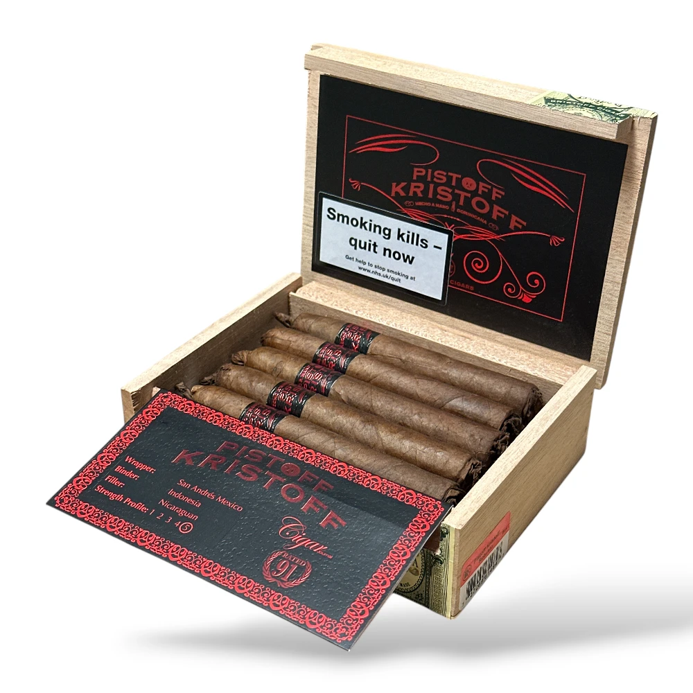 Kristoff Pistoff Robusto Cigar Box Open