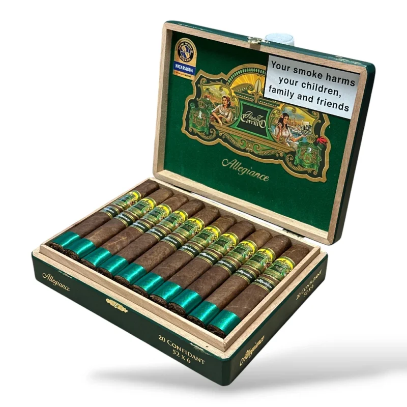 EP Carrillo Allegiance Confidant Toro Cigar Box Open