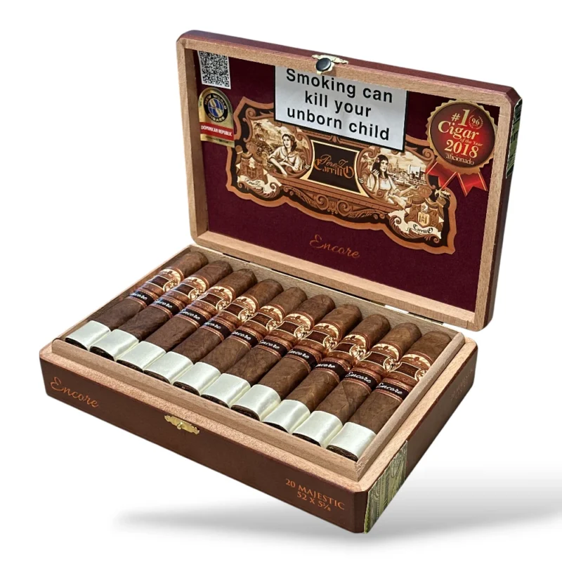 EP Carrillo Encore Majestic Cigar Box Open