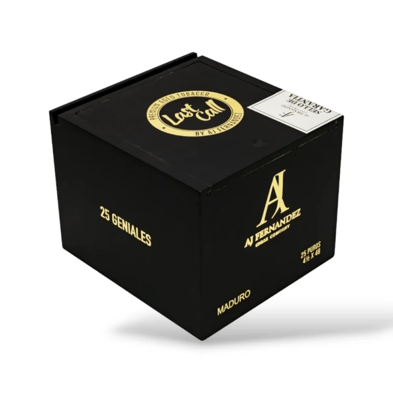 AJ Fernandez Last Call Maduro Geniales Cigar Box Closed