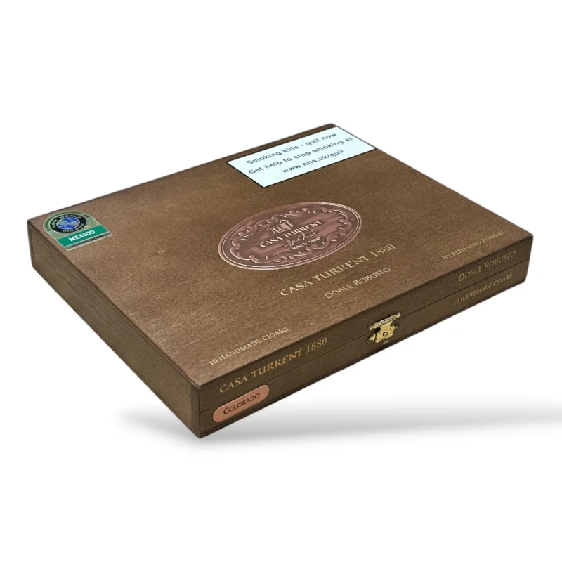 Casa Turrent 1880 Colorado Double Robusto Cigar Box Closed