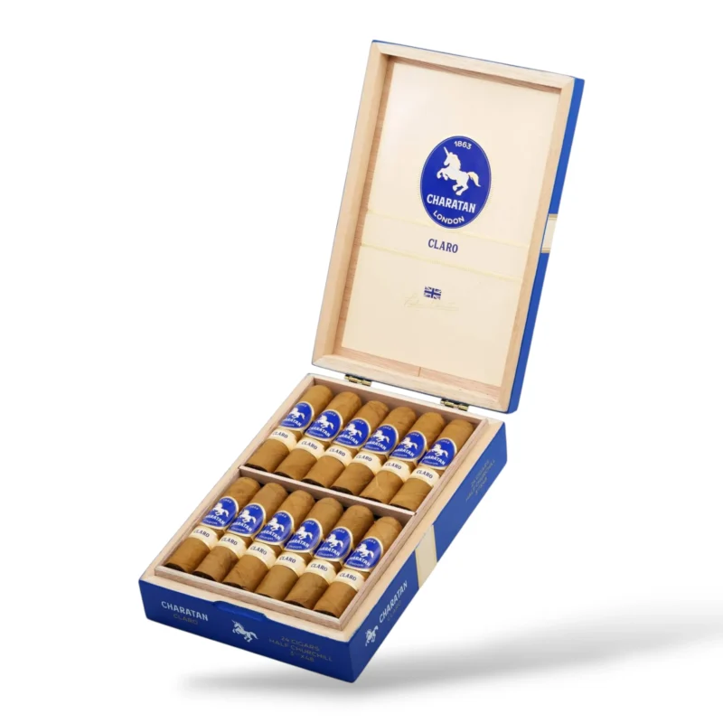 Charatan Claro Half Churchill Cigar Box