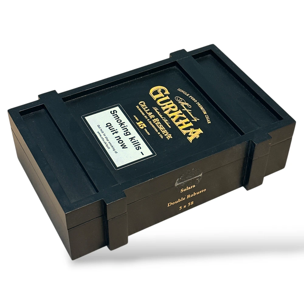 Gurkha Cellar Reserve Limitada 15 Years Old Solara Maduro Double Robusto Cigar - Box Closed