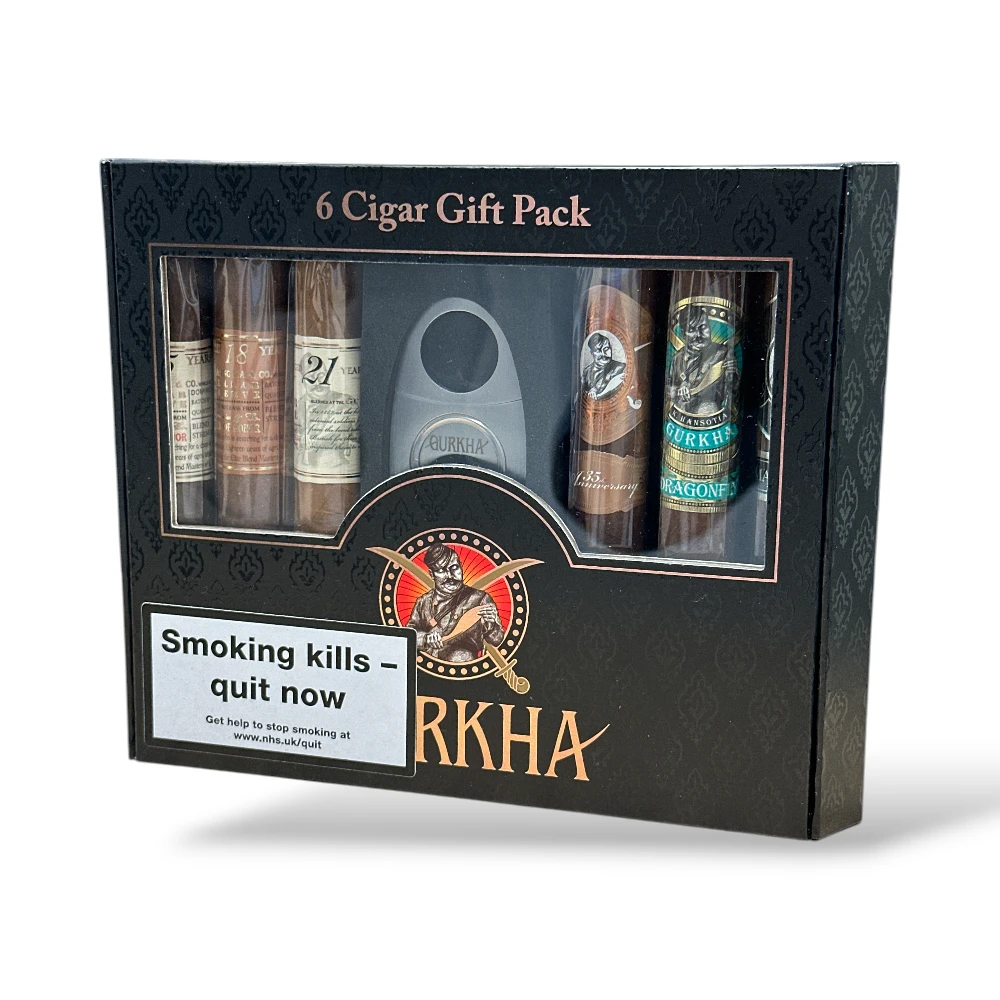 Gurkha Toro Gift Pack Sampler - 6 Cigars & Cutter - Box Closed