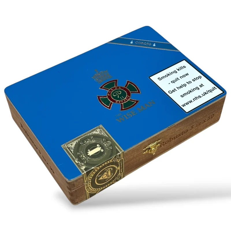 Foundation The Wise Man Corojo Robusto Cigar Box Closed