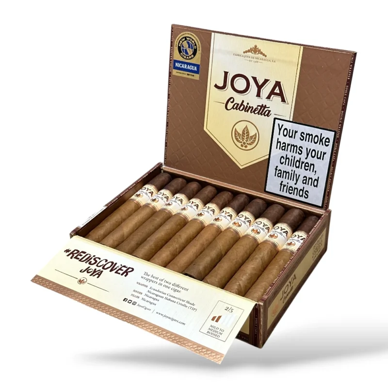 Joya de Nicaragua Cabinetta Corona Gorda Cigar Box Open