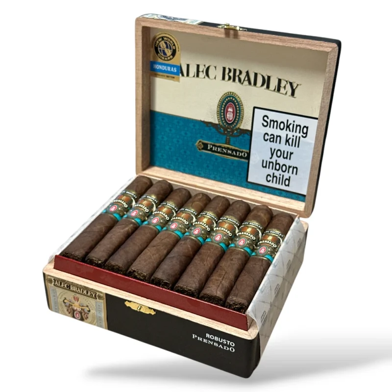 Alec Bradley Prensado Robusto Cigar Box Open