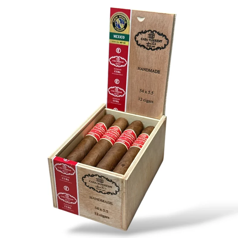 Casa Turrent Origenes Cuba Robusto Extra Cigar Box Open