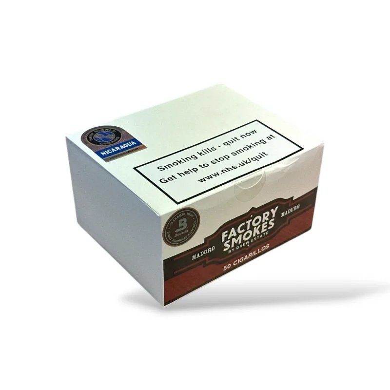 Drew Estate Factory Smoke Maduro Cigarillo Closed Box