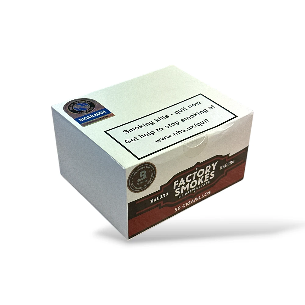 Drew Estate Factory Smoke Maduro Cigarillo Closed Box