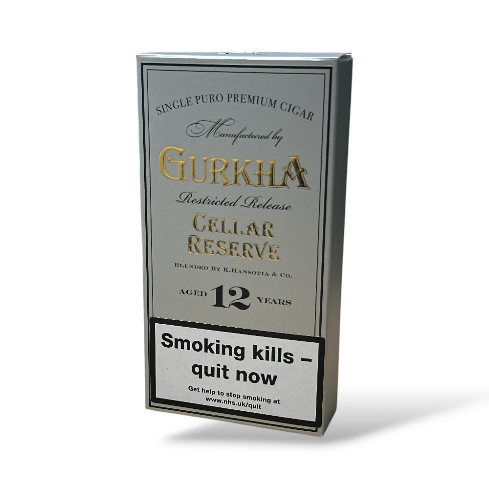 Gurkha Cellar Reserve 12 Years Old Platinum Hedonism Grand Rothschild Tubos Cigar Pack of 3