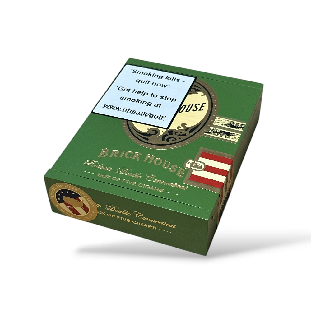 Brick House Double Connecticut Robusto Cigar Box of 5 Closed