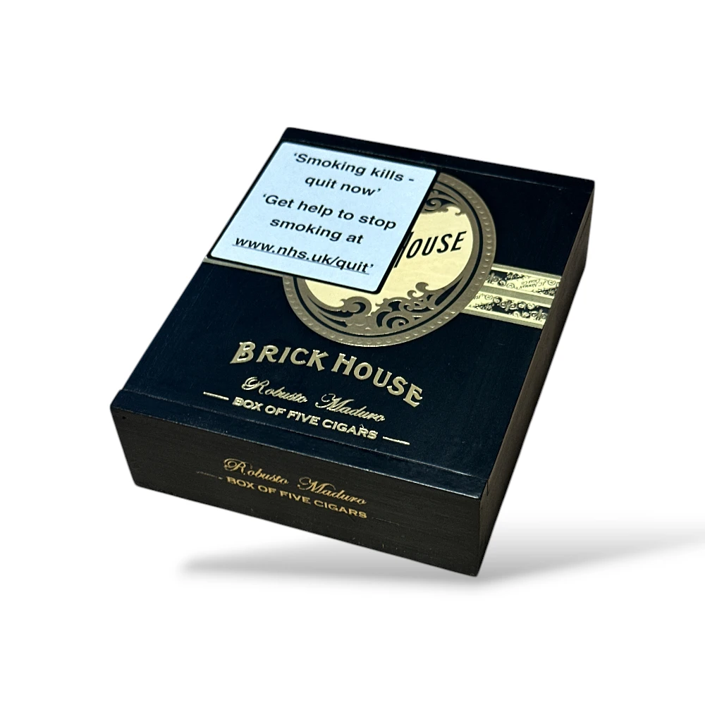 Brick House Maduro Robusto Cigar Box of 5 Closed