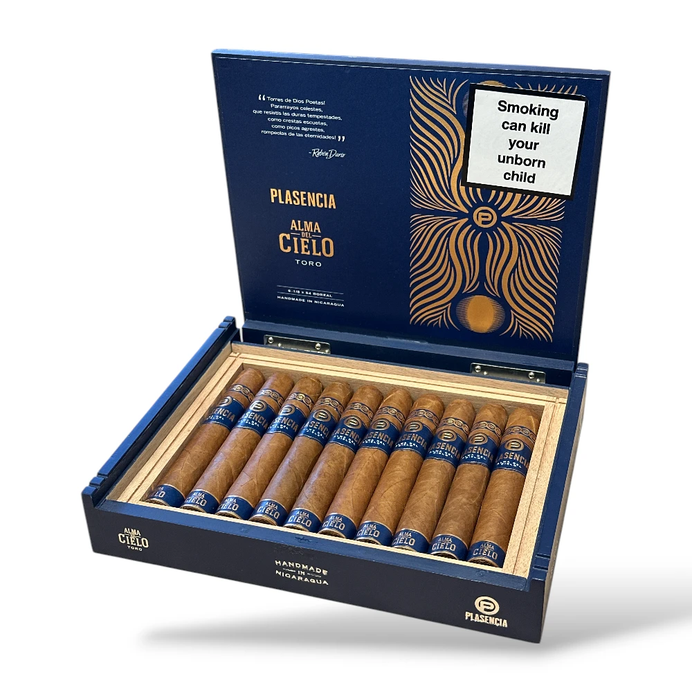 Plasencia Alma del Cielo Boreal Toro Cigar Box Open