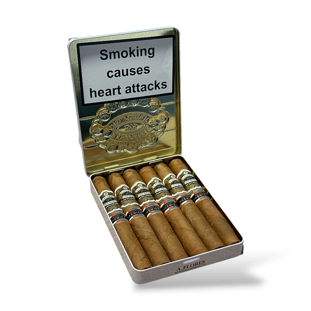 PDR A. Flores Gran Reserva Desflorado Purito Tin of 6 Open