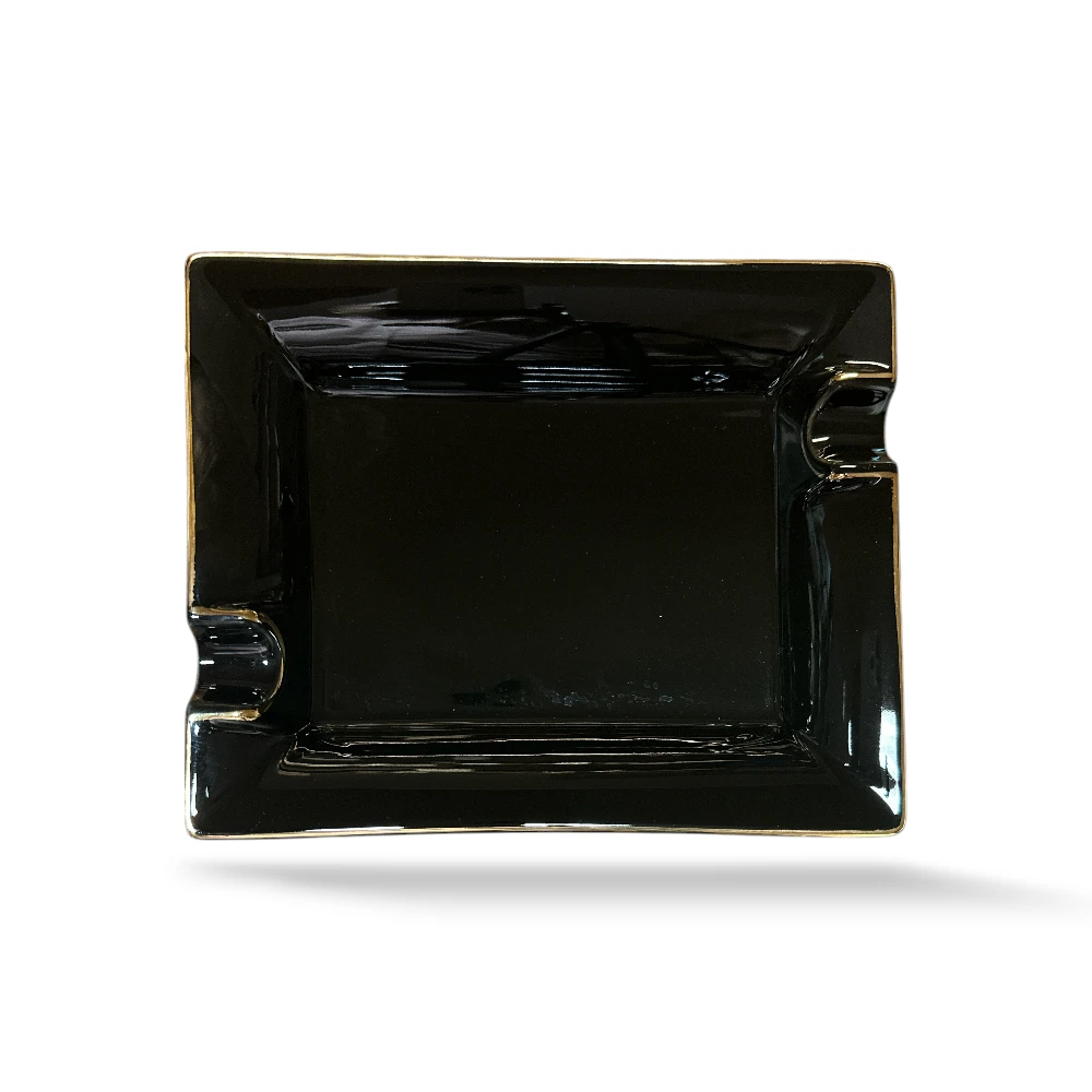 Cigar Ashtray Porcelain - Black