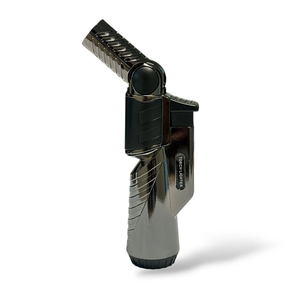 Torch Flame Foldable Cigar Lighter Black
