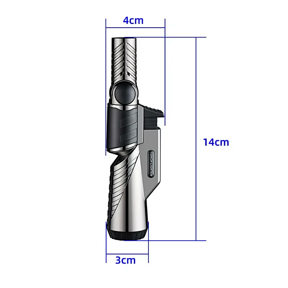 Torch Flame Foldable Cigar Lighter Size
