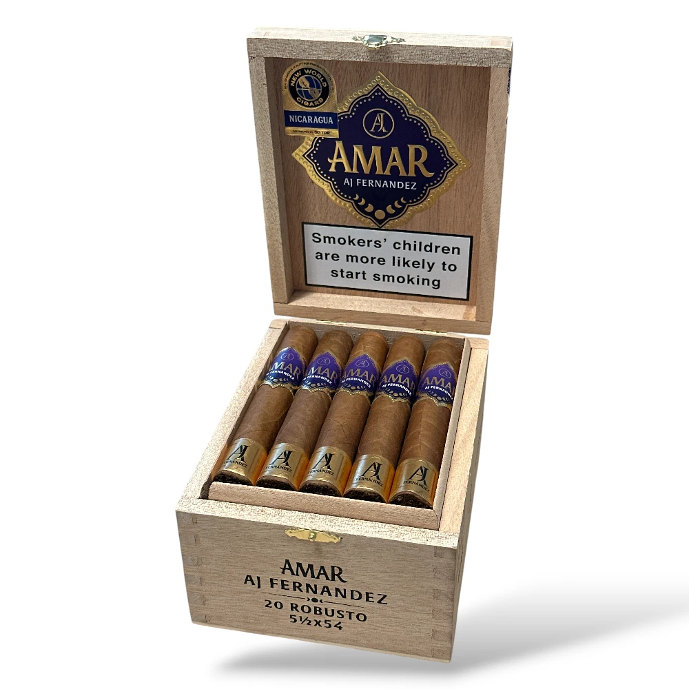 AJ Fernandez Amar Robusto Cigar Box Open