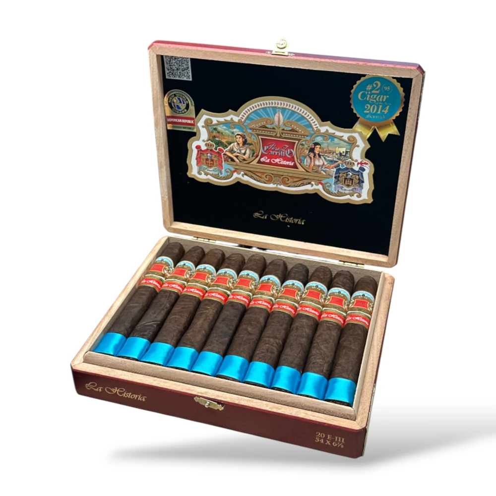 Casa Carrillo La Historia E-III Churchill Cigar Box Open
