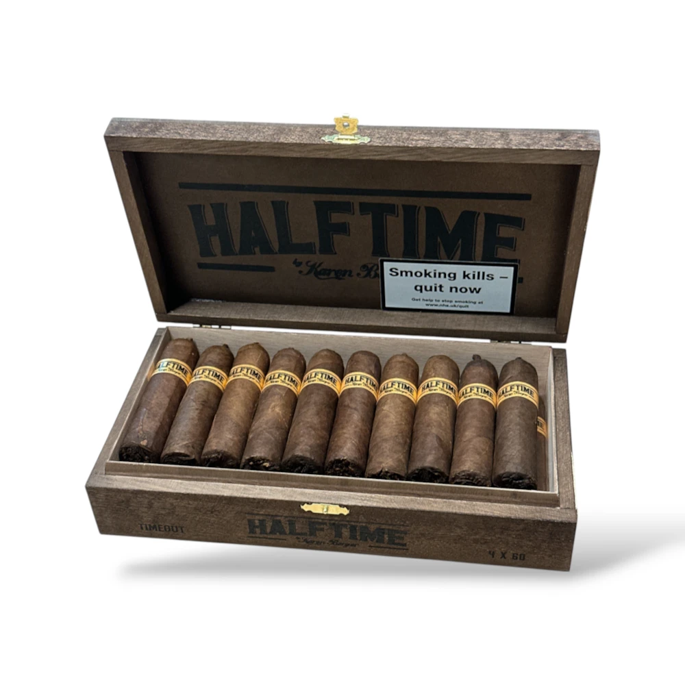 Karen Berger Halftime Timeout Maduro Gordito Cigar Box Open