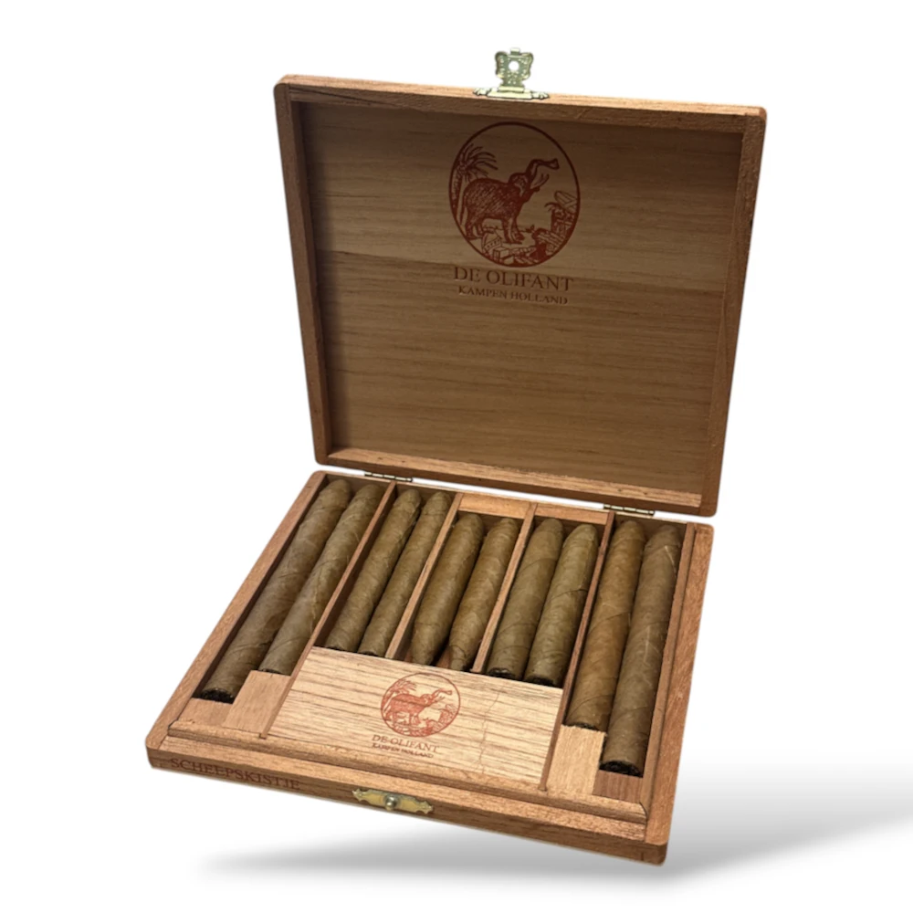 De Olifant Scheepskistje Cigar Gift Box Open