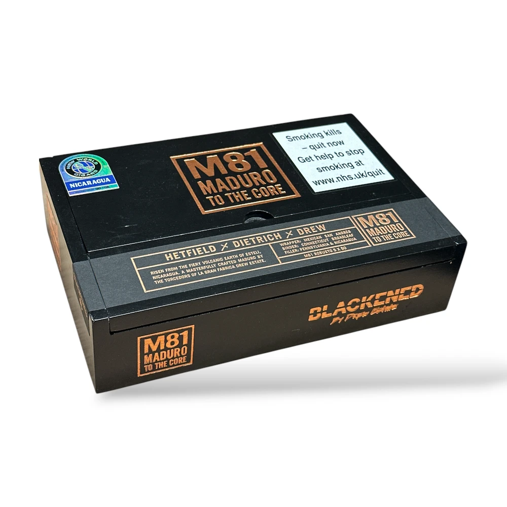 Drew Estate Blackened M81 Maduro Robusto Cigar Box Closed