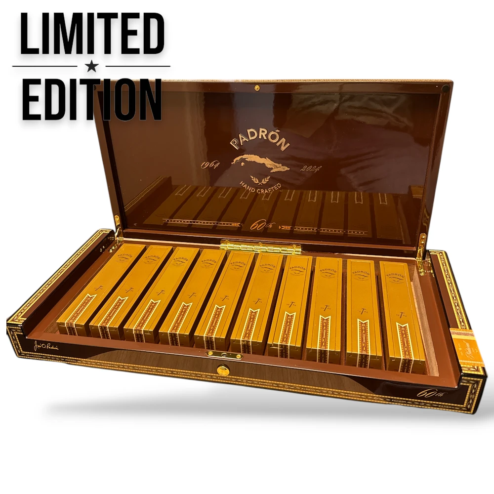 Padron 60th Anniversary Perfecto Cigar Box Open